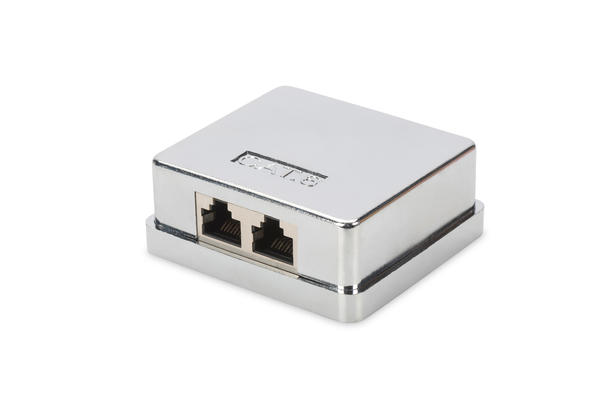 Digitus DN-93711 Cat6 2 li Sıva Üstü Zırhlı Kutu Keystone Modül Dahil