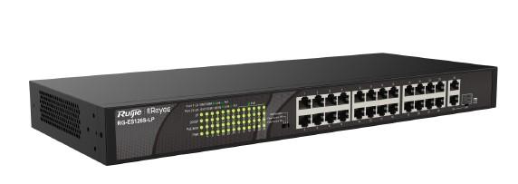 Ruijie RG-ES126S-LP 24 Port 10/100Mbps PoE+ 2 Port Gigabit Uplink PoE Switch