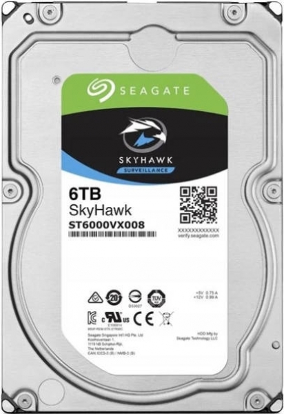 Seagate ST6000VX008-ITH 6 TB 5900Rpm 256MB SATA3 3.5 inch Skyhawk Güvenlik Harddisk İthal