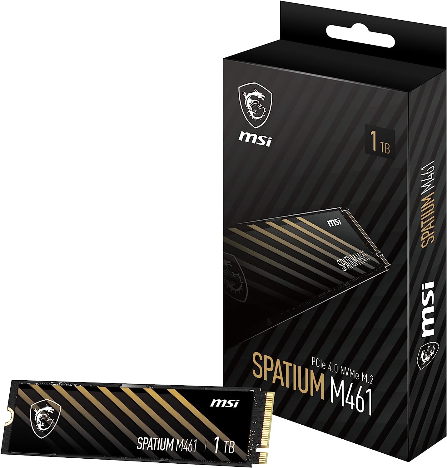 Msi SPATIUM M461 PCIE 4.0 NVME M.2 1 TB 5000-3200Mb/s NVMe M.2 SSD Harddisk