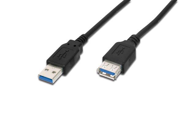 Digitus AK-300203-030-S 3 Mt USB 3.0 to USB 3.0 Erkek-Dişi AWG28 2x Zırhlı USB 3.0 Uzatma Kablosu