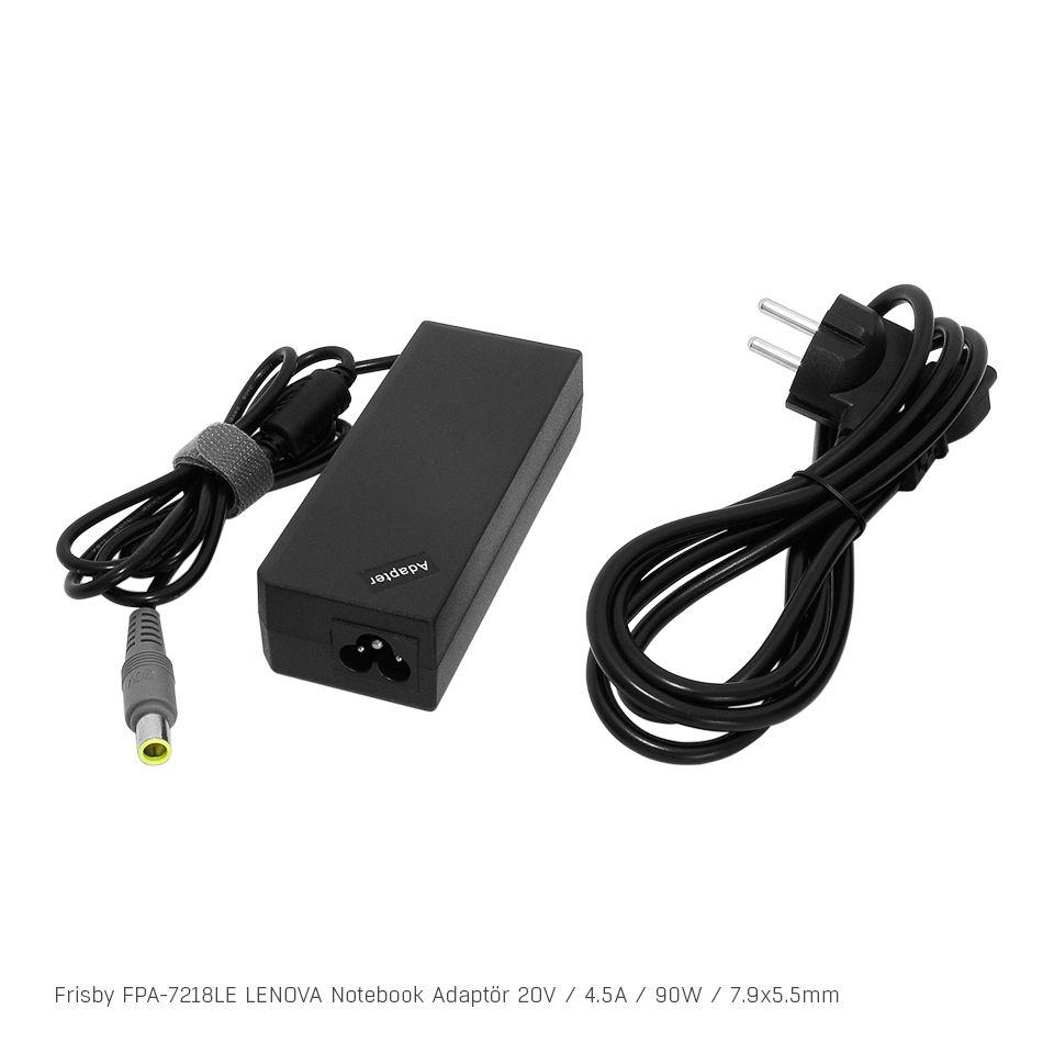 Frisby FPA-7218LE 20V 4.5A 7.9x5.5mm Lenovo Notebook Adaptör