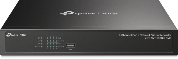 Tp-Link VIGI NVR1008H-8MP 8 Kanal 8 Mp 8 Port PoE 1 HDD VGA HDMI NVR Kayıt Cihazı