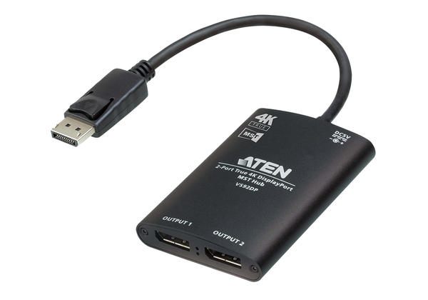 Aten VS92DP DISPLAY PORT to 2 Port DISPLAY PORT 4K True MST Görüntü Çoklayıcı
