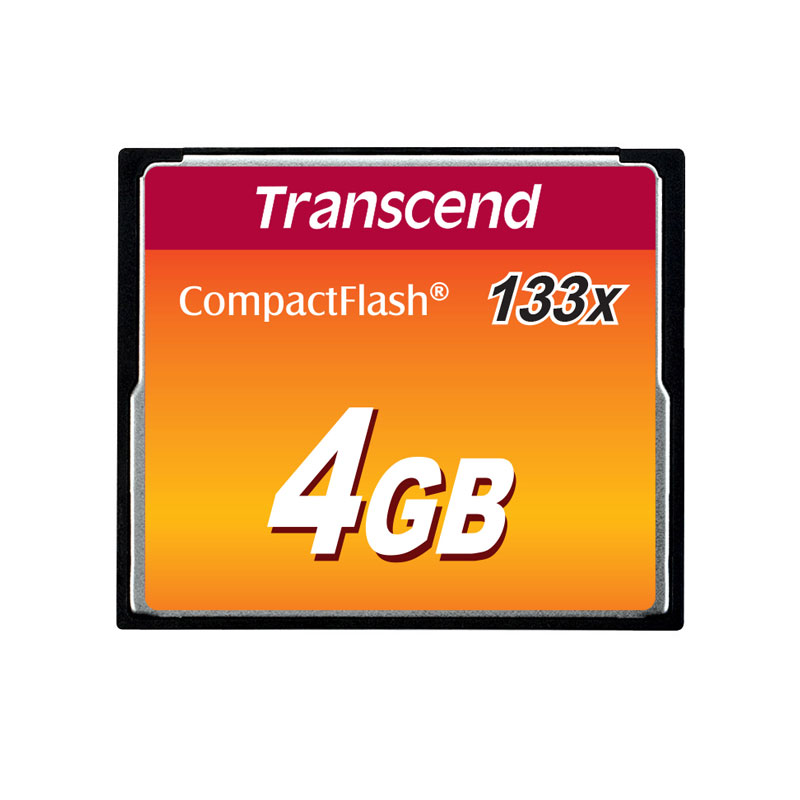 Transcend TS4GCF133 4 GB CF133 133X 50/20Mb/s CompactFlash Hafıza Kartı