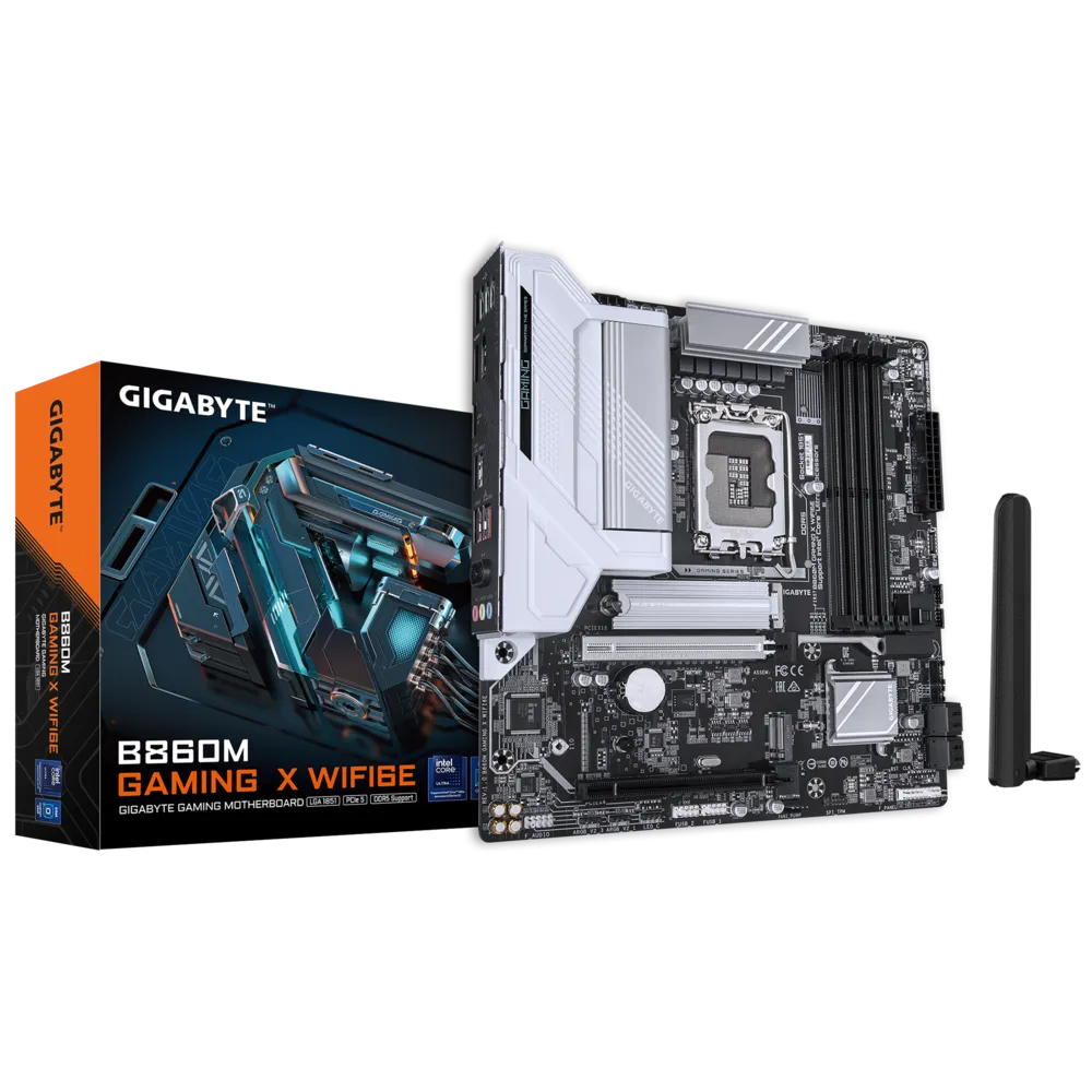 Gigabyte B860M GAMING X WIFI6E Sc-1851 DDR5 9200Mhz 2xM2 Wifi 6E 2.5Gbit INTEL Anakart
