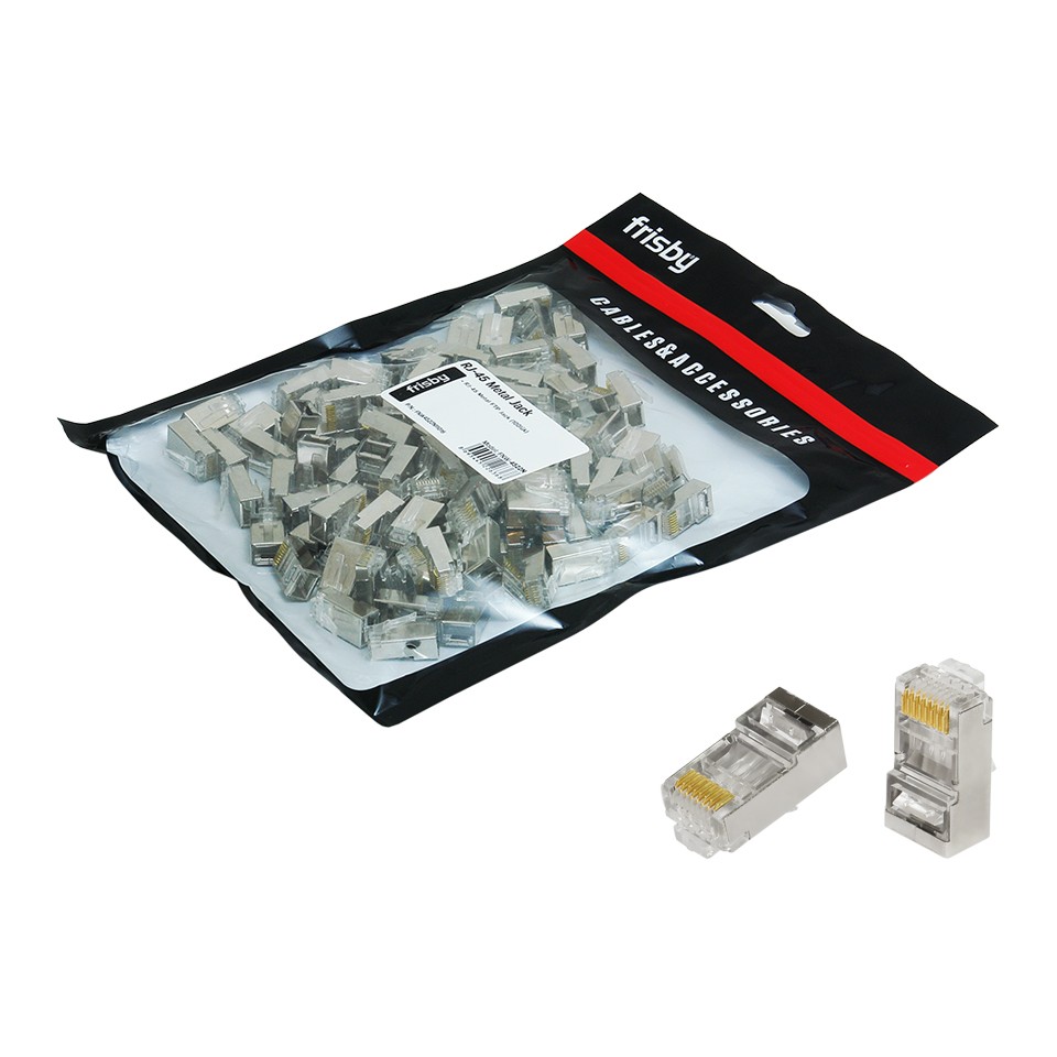 Frisby FNW-RJ4522N RJ-45 FTP Metal 100 lü Paket Konektör