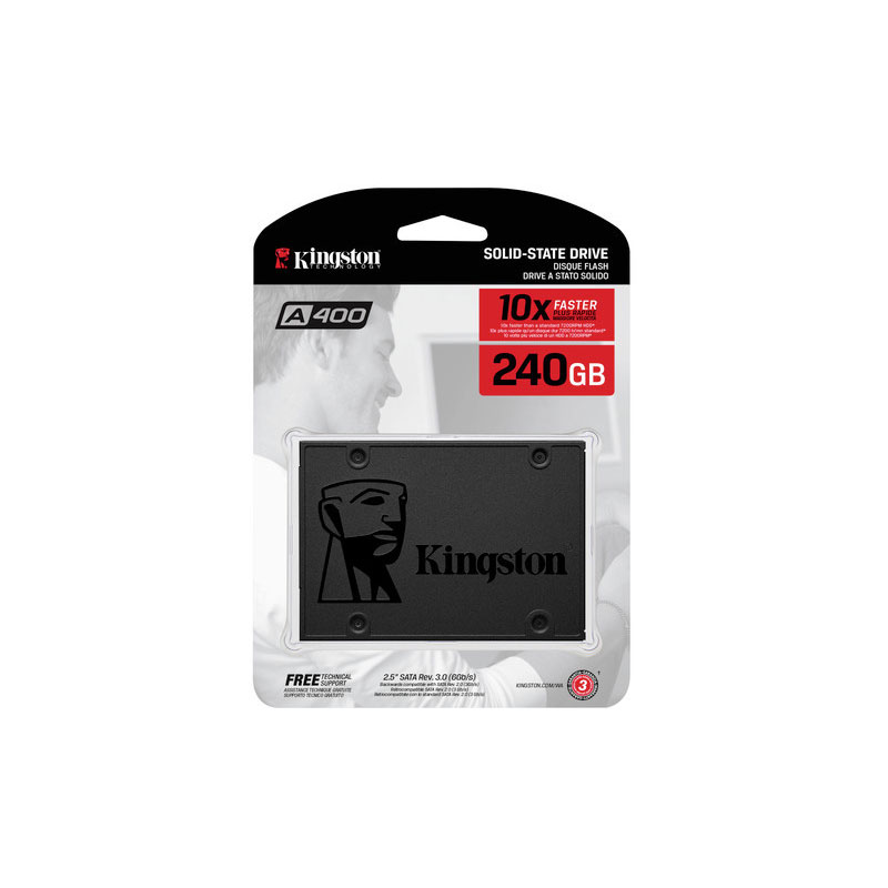Kingston SA400S37/240G 240 GB A400 500/450Mb/s 2.5 inch SATA3 SSD Harddisk