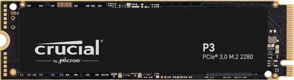Crucial CT1000P3SSD8 1 TB P3 3500-3000Mb/s PCIe NVMe M.2 22x80 SSD Harddisk