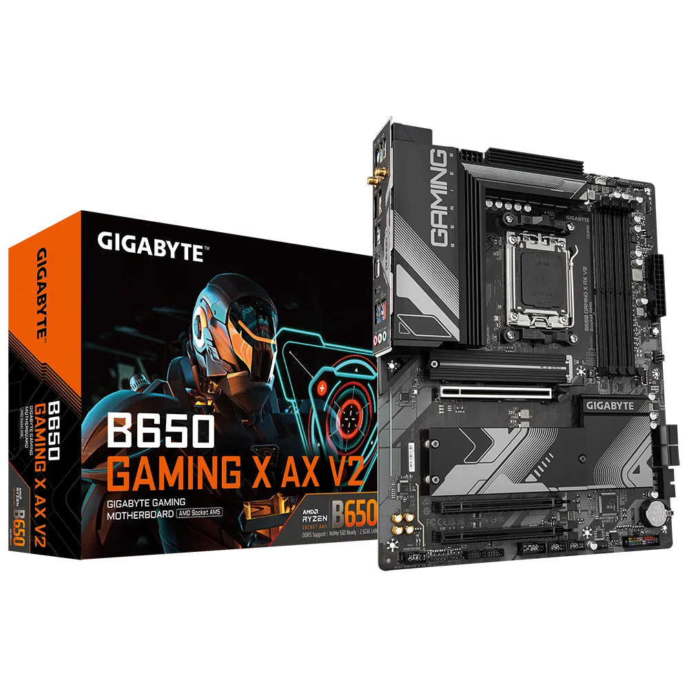 Gigabyte B650 GAMING X AX V2 Sc-AM5 DDR5 8000Mzh 3xM.2 2.5Gbit Wi-Fi 6E ATX AMD Anakart