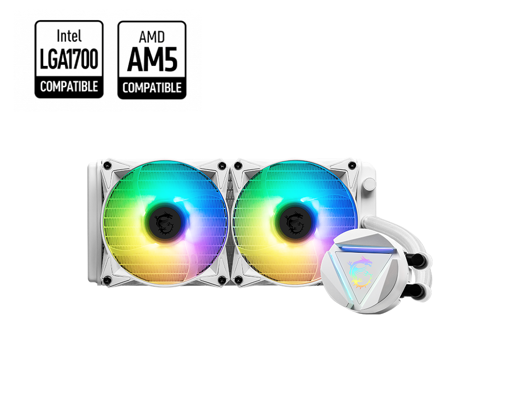 Msi MAG MAG CORELIQUID 240R V2 WHITE 2x12cm RGB Fanlı V2 AMD-INTEL Sıvı Soğutmalı İşlemci Soğutucusu