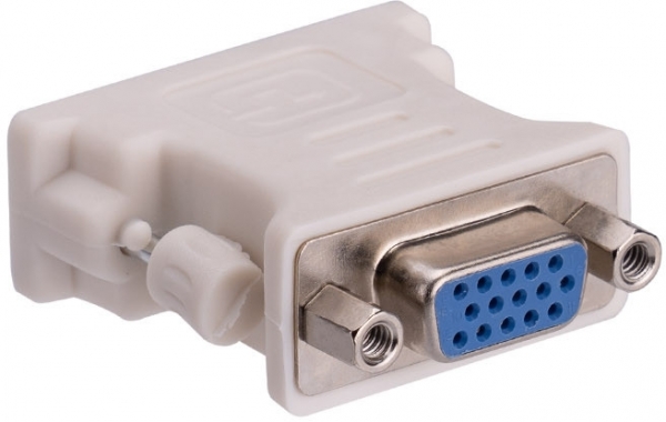 S-Link SL-DVI01 DVI 24+5 to VGA Erkek-Dişi Beyaz Dönüştürücü Adaptör