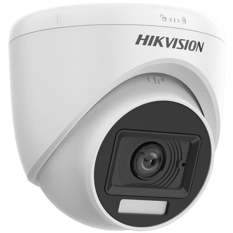 Hikvision DS-2CE76D0T-EXLPF 2 MP 2.8mm Lens IR Smart Hybrid Light 20Mt  Dome Kamera