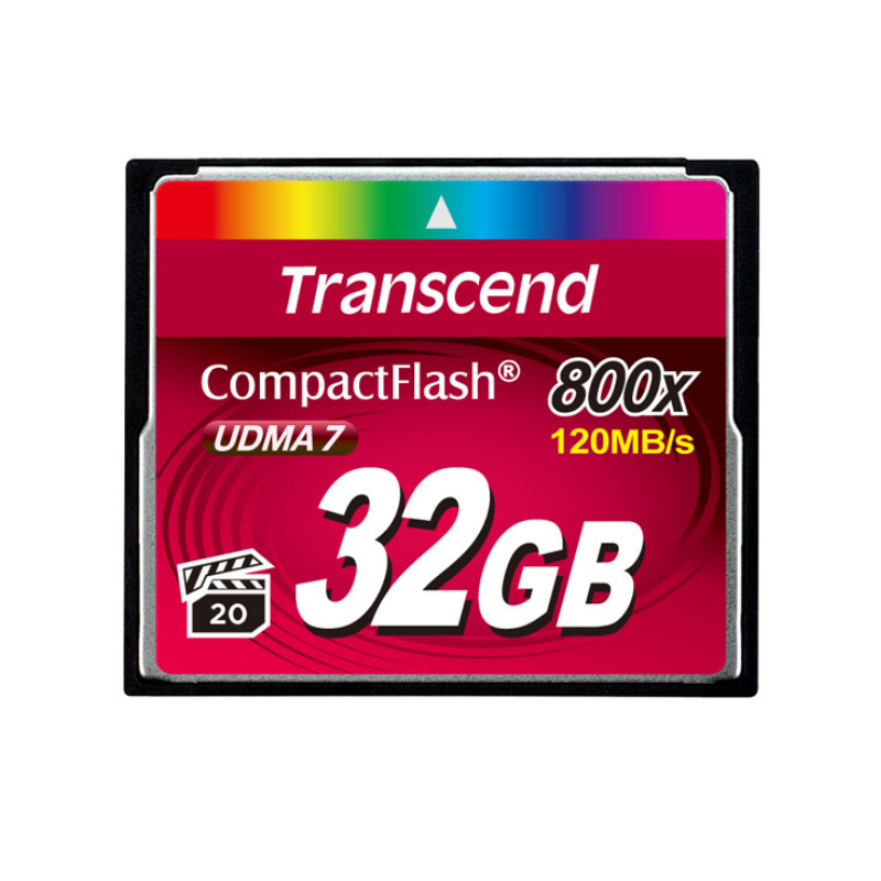 Transcend TS32GCF800 32 GB CF 800X Premıum 120/60Mb/s UDMA7 CompactFlash Hafıza Kartı
