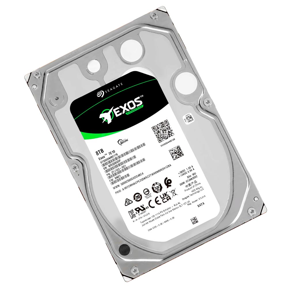 Seagate ST8000NM017B 8 TB 7200Rpm 256MB SATA3 3.5 inch EXOS 7E10 NAS Harddisk
