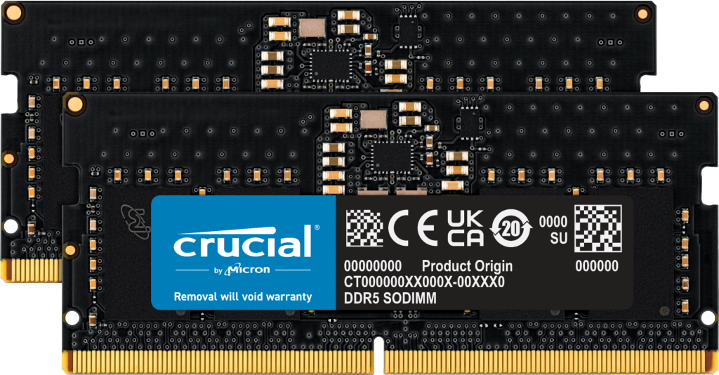 Crucial CT2K8G48C40S5 16 GB (2x8) DDR5 4800Mhz CL40 Notebook Bellek