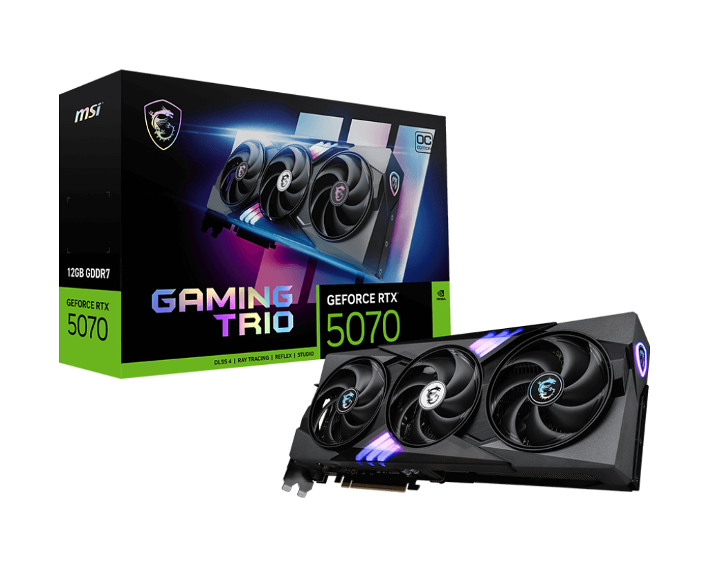 Msi RTX 5070 12G GAMING TRIO OC 12 GB GeForcer RTX 5070 GAMING Trio OC 192Bit NVIDIA Ekran Kartı