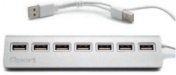 Qport Q-UC207 USB 2.0 to 7 Port USB 2.0 Metal USB Çoklayıcı