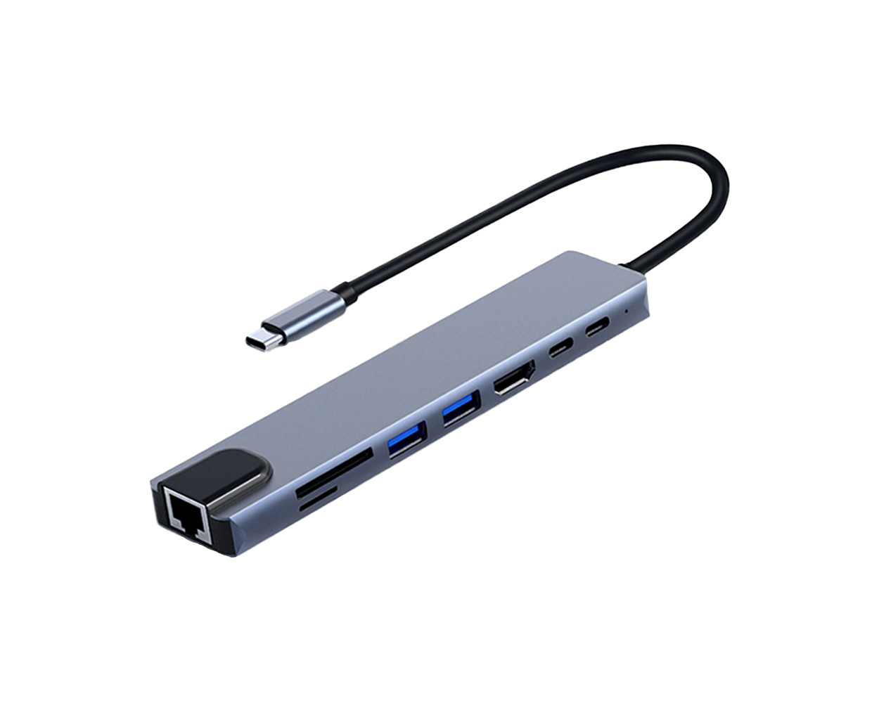 Frisby FA-7682C Usb Type C to HDMI RJ45 USB 3.0 SD/TF PD Dock Staion