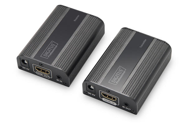 Digitus DS-55204 60 Mt RJ45 to HDMI 2K 4K v2.0 HDCP 2.2 Alıcı-Verici HDMI Sinyal Uzatma Cihazı