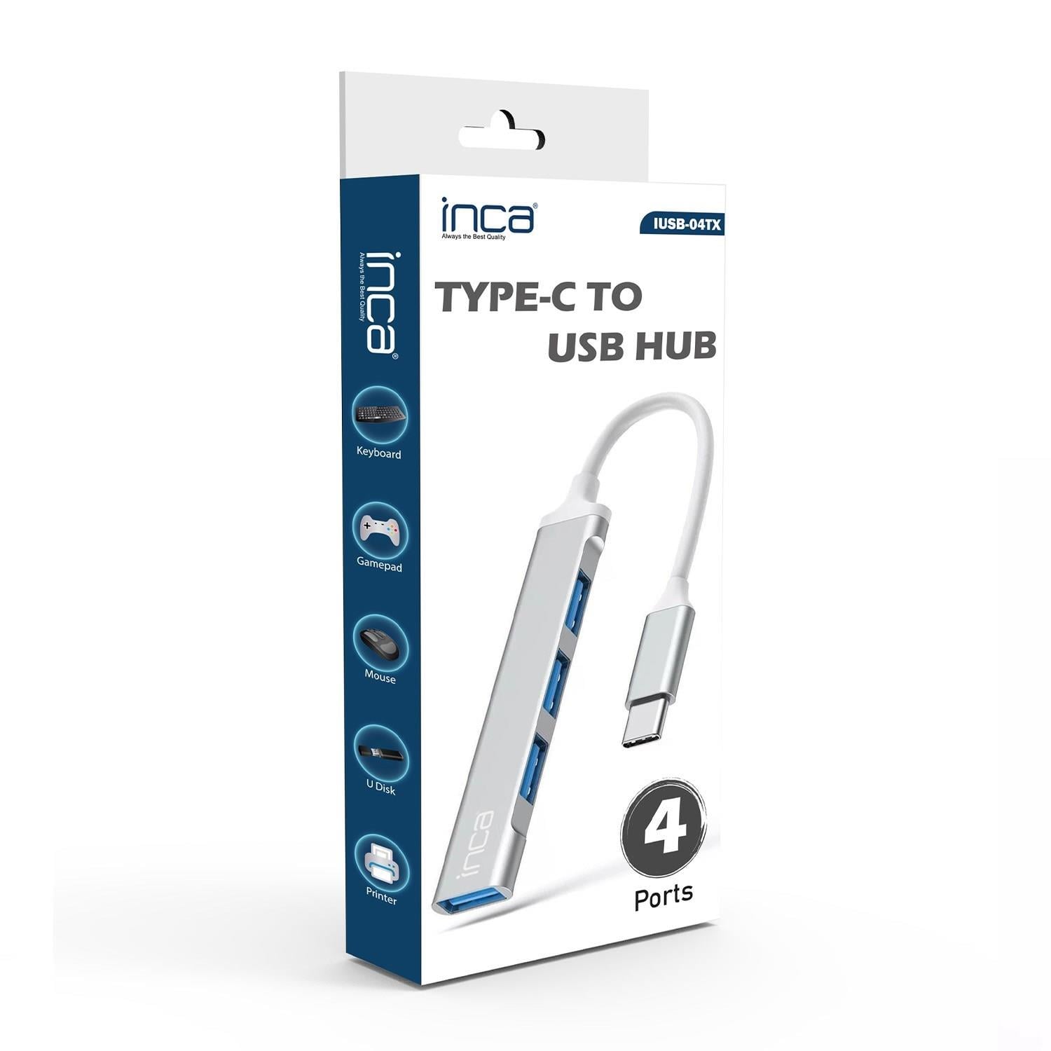 Inca TY-C-HUBX4 USB Type C to 4 Port USB 3.0 USB Çoklayıcı