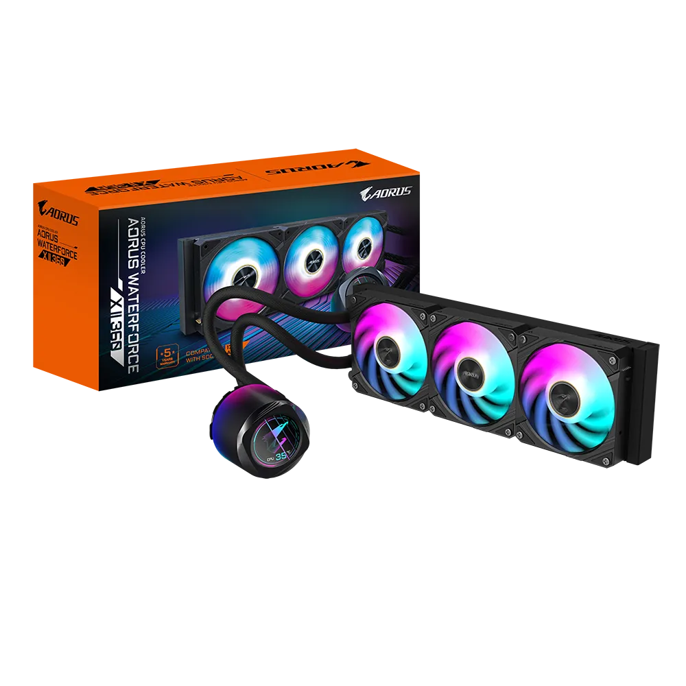 Gigabyte AORUS WATERFORCE X II 360 3x12cm ARGB Fanlı AMD-INTEL AM5 1700 Uyumlu Sıvı Soğutmalı Soğutucu