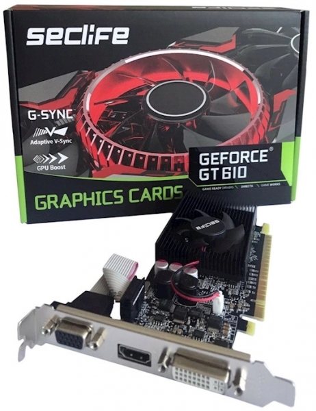 Seclife GT610-2GB-DDR3 2 GB DDR3 GeForce GT610 64Bit NVIDIA Ekran Kartı