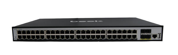 Beek BN-GS-2484P4X 48 Port Gigabit PoE 4 Port 10G FSP 500W Yönetilebilir PoE Switch