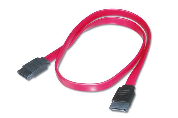 Digitus AK-400100-005-R 0.50 Mt SATA to SATA 7 pin Dişi-Dişi AWG26 Zırhsız SATA Kablosu