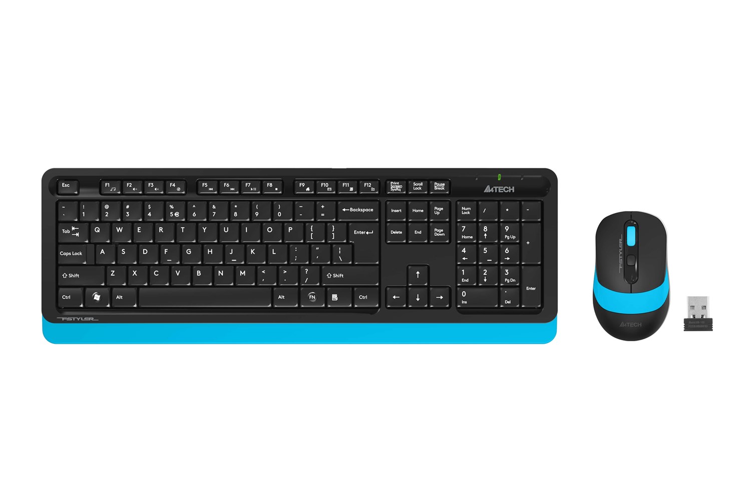 A4 Tech FG1010 Q TR Multimedia Kablosuz Mavi Klavye Mouse Seti