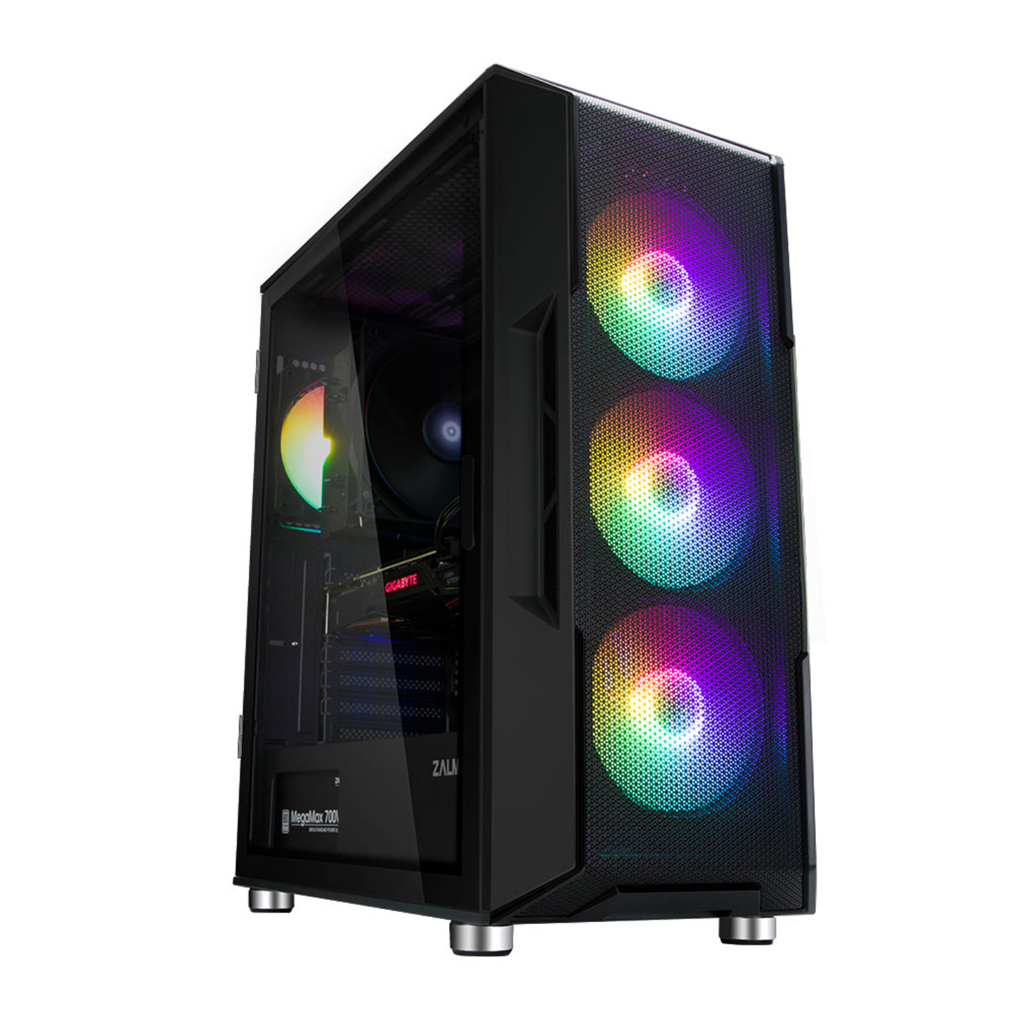 Zalman I3 NEO MegaMax 700W 80 Plus 4x12cm RGB Fanlı Mesh Panel ATX Bilgisayar Kasası