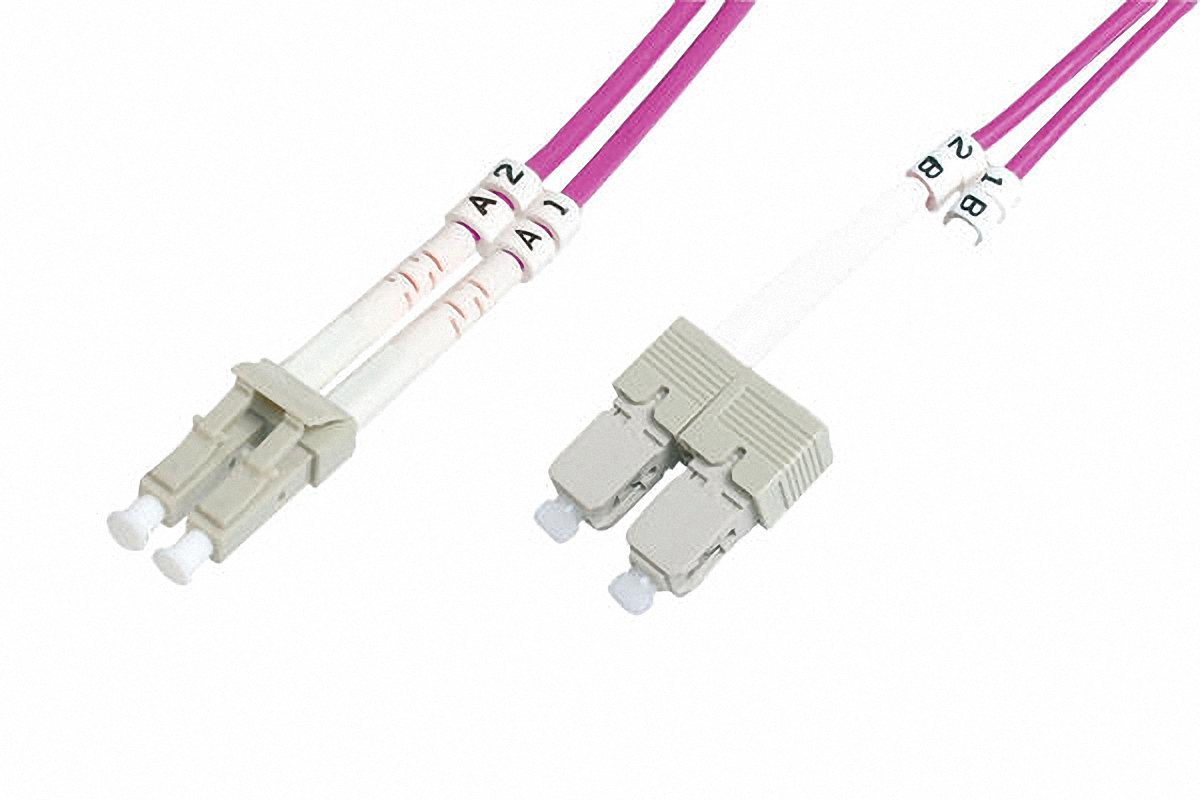Beek BC-FO-5LCSC-01/4 1 Mt LC-SC 50/125 OM4 LSZH Multimode Duplex Patch Cord Kablo