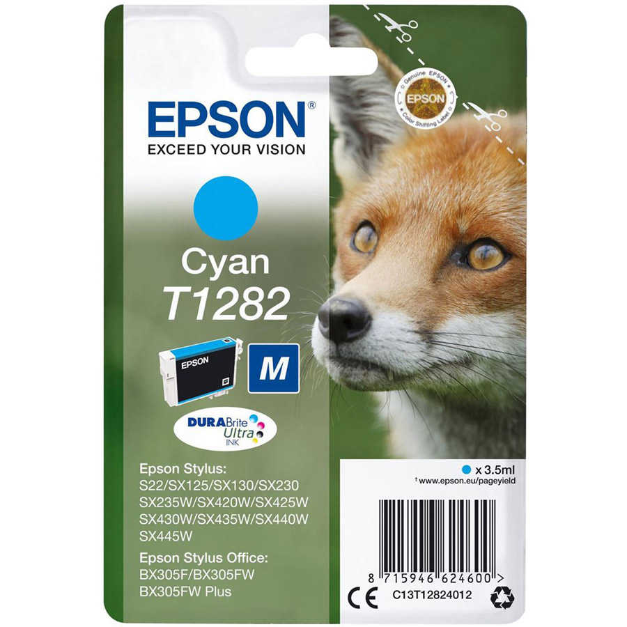 Epson C13T12824020 T1282-C13T T1282 1.300 Sayfalık Mavi Orijinal Inkjet Kartuş