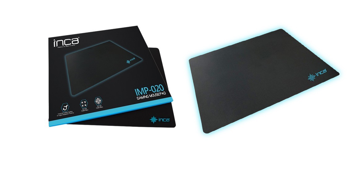 Inca IMP-020 270x350x3mm Medium Siyah Oyuncu Mouse Pad