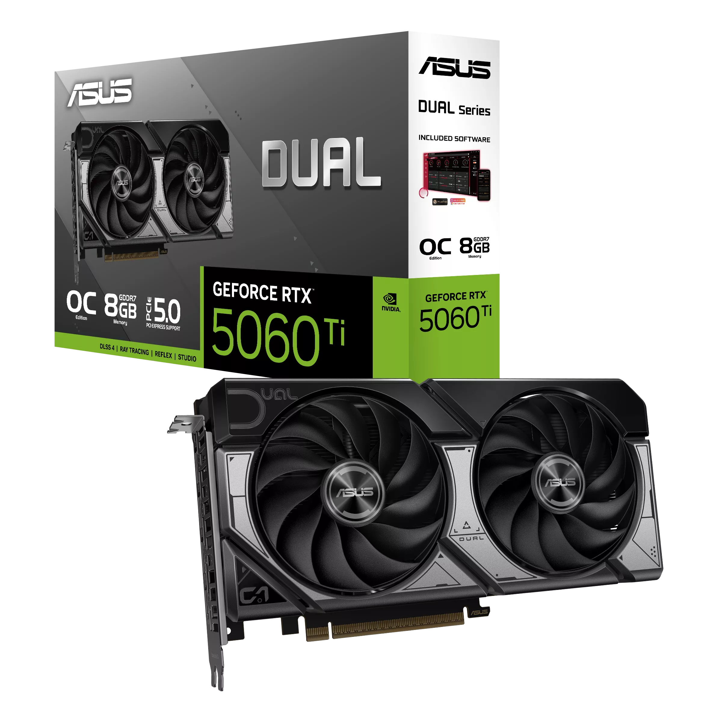 Asus DUAL-RTX5060TI-8G 8 GB GDDR7 GeForce RTX 5060 Ti 128Bit NVIDIA Ekran Kartı