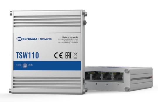 Teltonika TE-TSW110 5 Port Gigabit L2 Yönetilemez Ethernet Switch