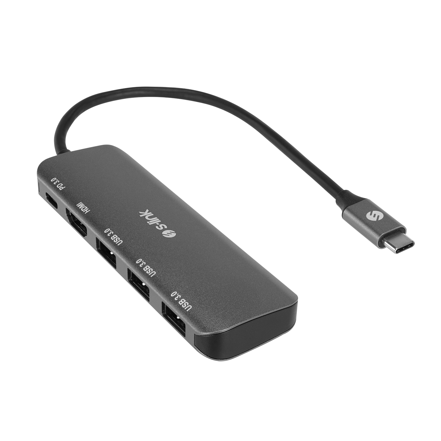 S-Link SW-U518 USB 3.0 Type C to HDMI 3xUSB 3.0 PD 4K Usb Ekran Kartı Adaptörü