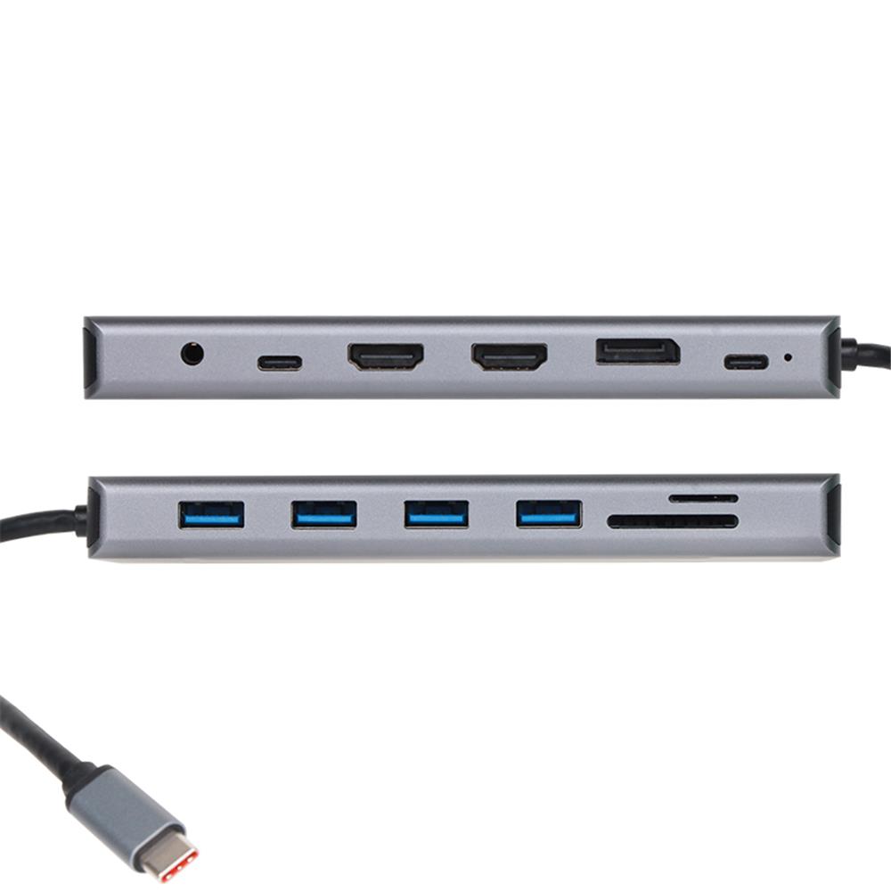 Vcom CU4706 USB Type C to HDMI DP RJ45 Usb 3.0 SD TF PD 13 in 1 Dock Station