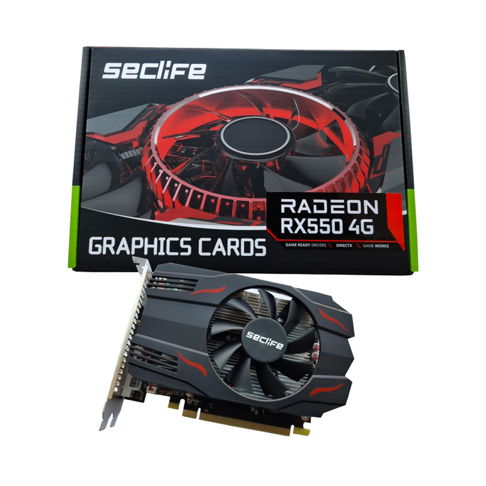 Seclife 4 GB GDDR5 Radeon RX550 128Bit AMD Ekran Kartı