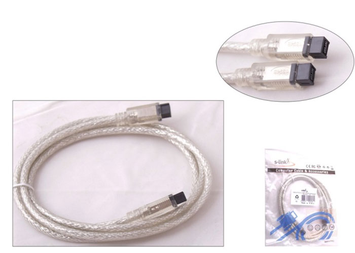 S-Link SL-199 1.5 Mt IEEE1394 5 Pin to to 5 Pin Firewire Kablosu