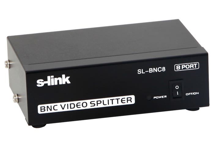 S-Link SL-BNC8 1 Port Giriş 8 Port Çıkış BNC Splitter