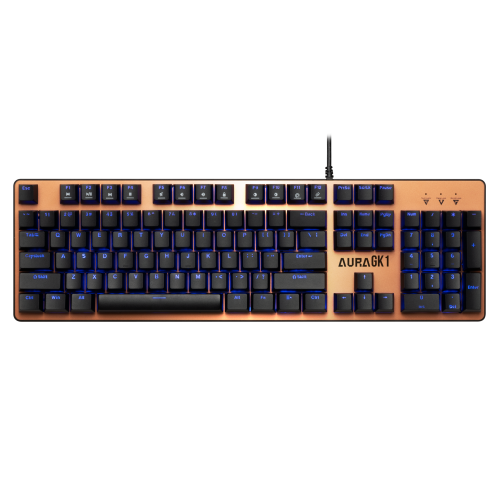 Gamdias AURA GK1 Usb Q ENG Rainbow Backlight Red Mekanik Switch Bronz Edition Kablolu Klavye