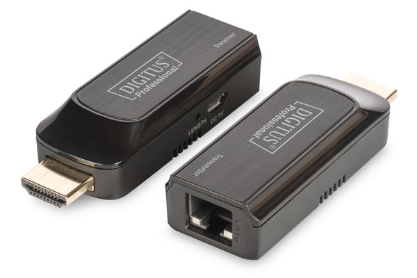 Digitus DS-55203 50 Mt RJ45 to HDMI USB Güç Beslememli Alıcı-Verici HDMI Sinyal Uzatma Cihazı
