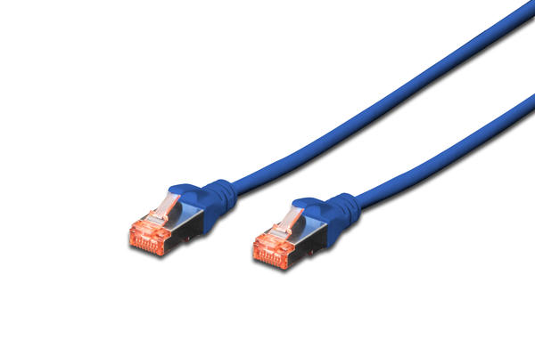 Digitus DK-1644-100/B 10 Mt CAT6 AWG27/7 Holegen S/FTP Mavi Patch Cord Kablo