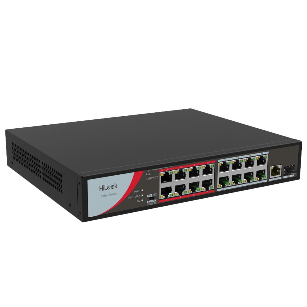 Hilook NS-0318P-130 16 Port 10/100Mbps 1 Port Uplink 1 Port SFP 130W Poe Switch