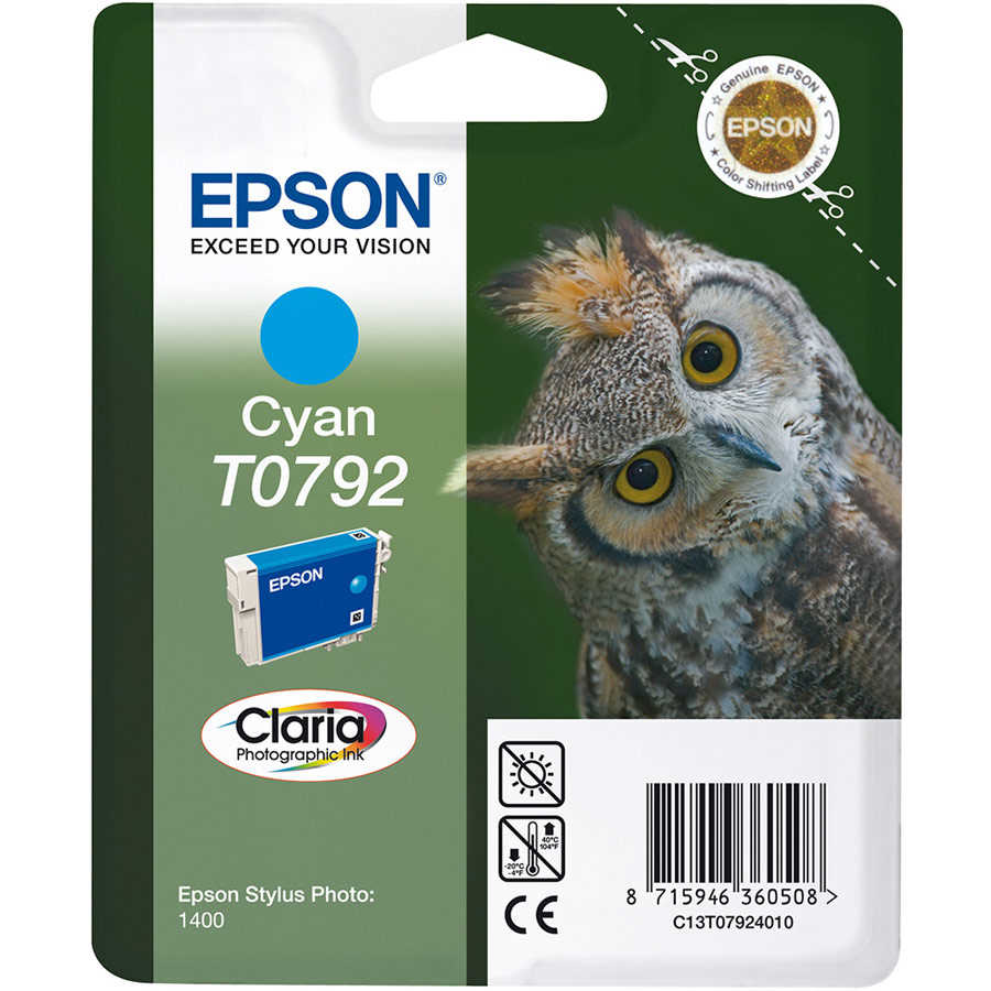 Epson C13T07924020 1400-P50 T0792 1300 Sayfalık Mavi Orijinal Inkjet Kartuş