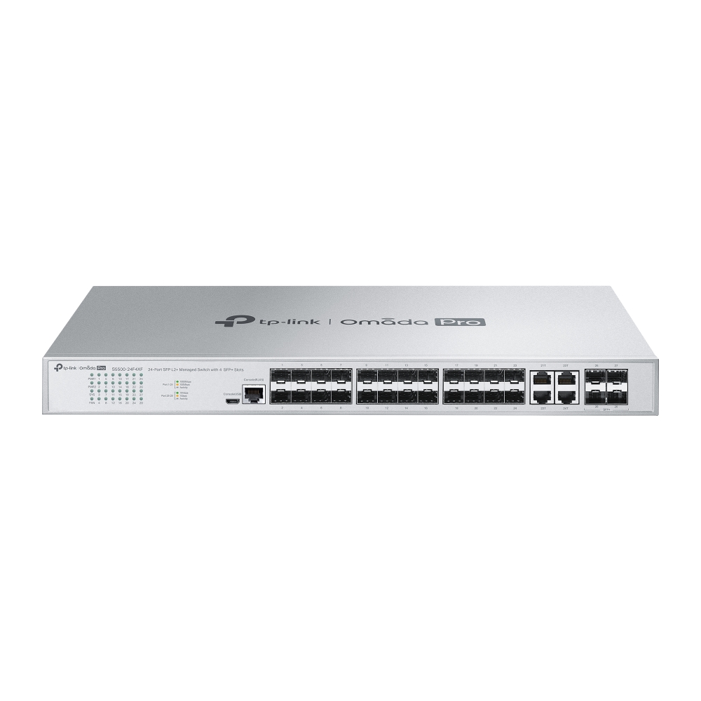 Tp-Link Omada Pro 24 Port SFP 4 Port SFP+ 4 Port Gigabit  Yönetilebilir Ethernet Switch