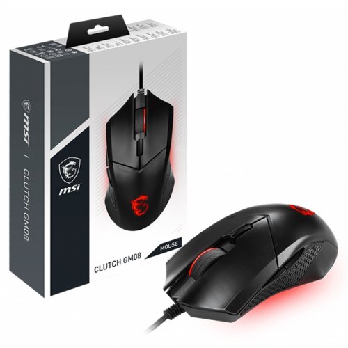 Msi CLUTCH GM08 USB 4200Dpi 6 Tuşlu Programlanabilir Kırmızı Ledli Oyuncu Mouse