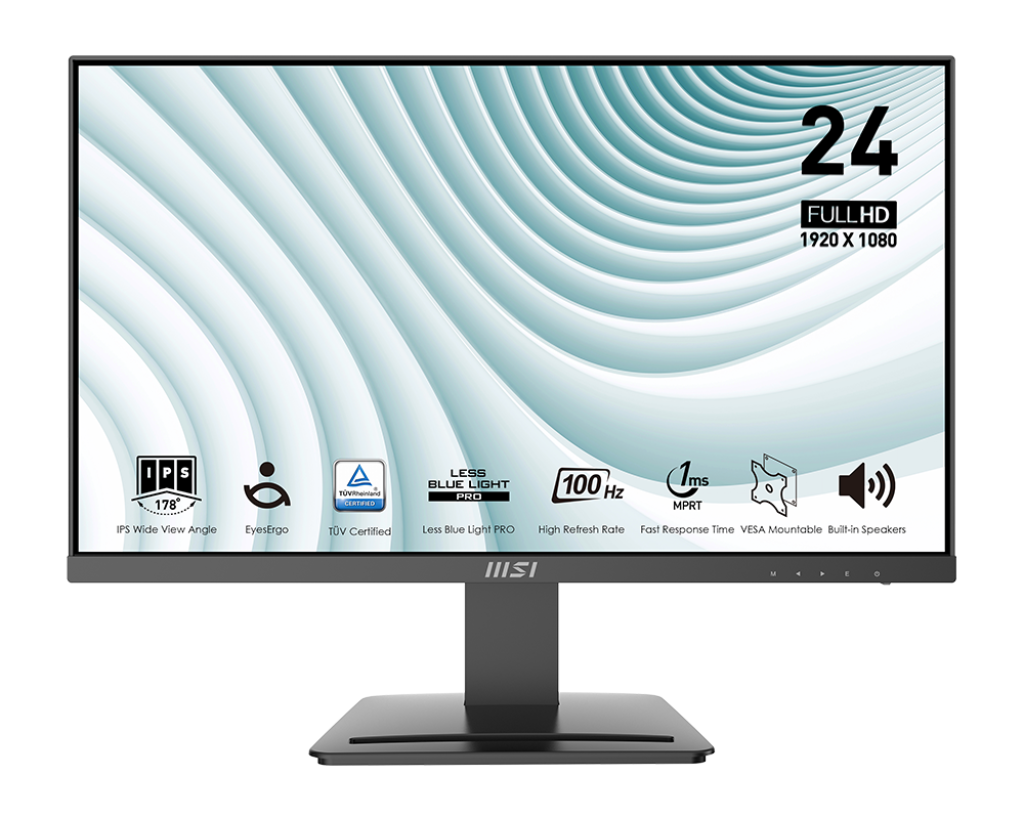 Msi PRO MP243X 23.8 inch 1920x1080 1ms 100Hz HDMI DP IPS Adaptive-SYNC Monitör