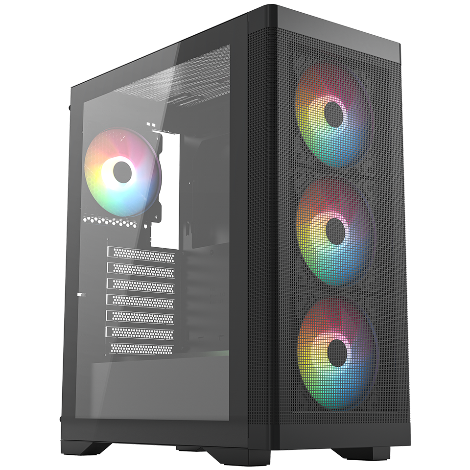 Frisby FC-9480G 600W 80 Plus Bronze 4x12 RGB Fanlı Mid Tower Oyuncu Bilgisayar kasası